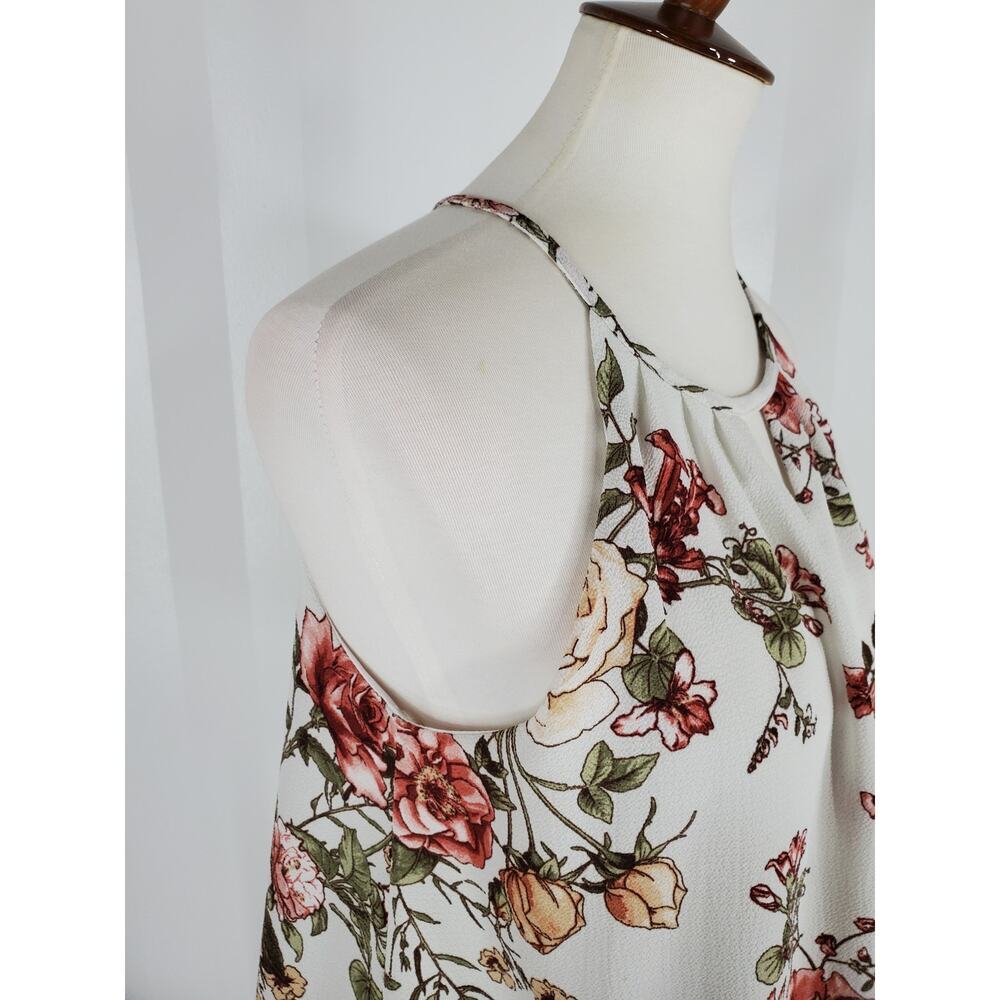 BLUE RAIN Women's Floral Print Sleeveless Top Sz S - Picture 6 of 9